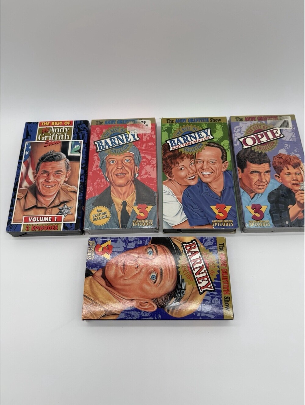 The Andy Griffith Show Best of Barney VHS Collection Lot of 5 Some Sealed